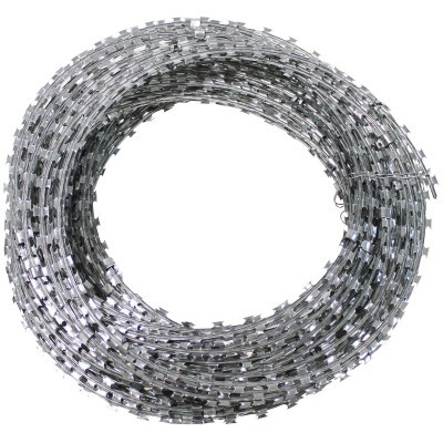 Prikkeldraad, verzinkt metaal, ca. 50 m, diameter 30 cm 27930A